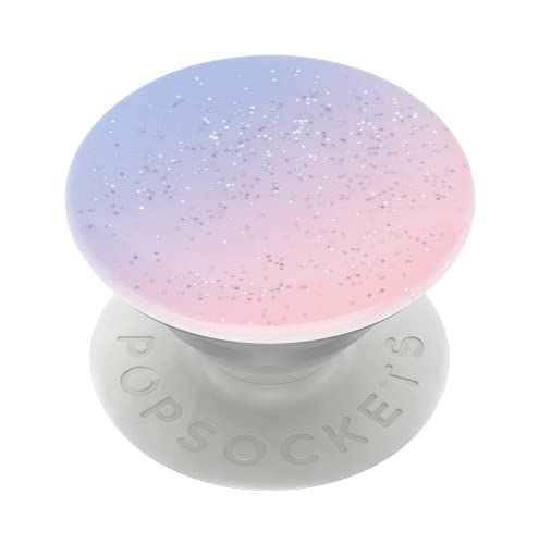 PopSockets PopGrip - Ausziehbarer Sockel und Griff für Smartphones und Tablets mit einem Austauschbarem Top - Glitter Morning Haze von PopSockets