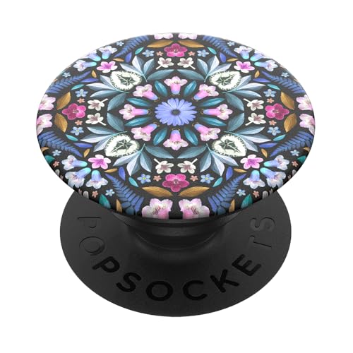 PopSockets PopGrip - Ausziehbarer Sockel und Griff für Smartphones und Tablets mit einem Austauschbarem Top - Kaleido-Bloom von PopSockets