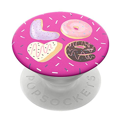 PopSockets PopGrip - Ausziehbarer Sockel und Griff für Smartphones und Tablets mit einem Austauschbarem Top - Love Donut von PopSockets