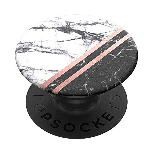 PopSockets PopGrip - Ausziehbarer Sockel und Griff für Smartphones und Tablets mit einem Austauschbarem Top - Marble Rose von PopSockets