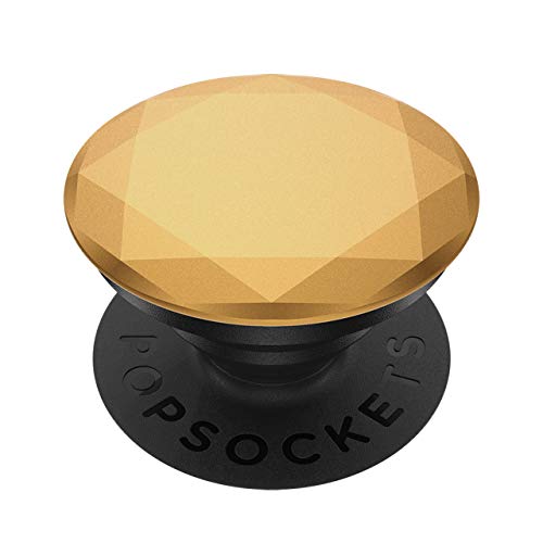 PopSockets PopGrip - Ausziehbarer Sockel und Griff für Smartphones und Tablets mit einem Austauschbarem Top - Metallic Diamond Medallion Gold von PopSockets