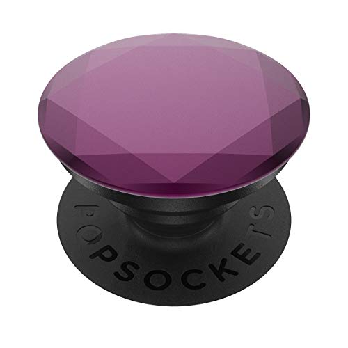 PopSockets PopGrip - Ausziehbarer Sockel und Griff für Smartphones und Tablets mit einem Austauschbarem Top - Metallic Diamond Mystic Violet von PopSockets
