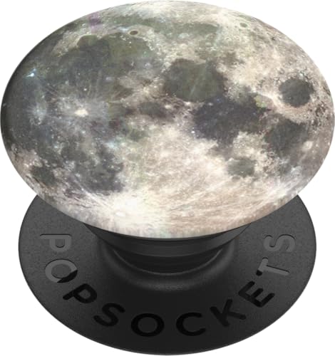 PopSockets PopGrip - Ausziehbarer Sockel und Griff für Smartphones und Tablets mit einem Austauschbarem Top - Moon von PopSockets