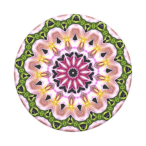 PopSockets PopGrip - Ausziehbarer Sockel und Griff für Smartphones und Tablets mit einem Austauschbarem Top - Orchid Mandala von PopSockets