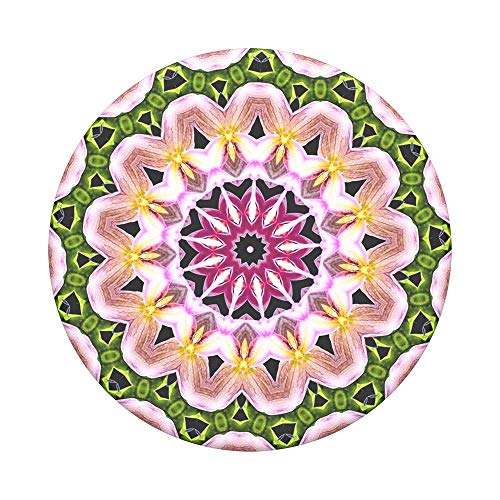 PopSockets PopGrip - Ausziehbarer Sockel und Griff für Smartphones und Tablets mit einem Austauschbarem Top - Orchid Mandala von PopSockets