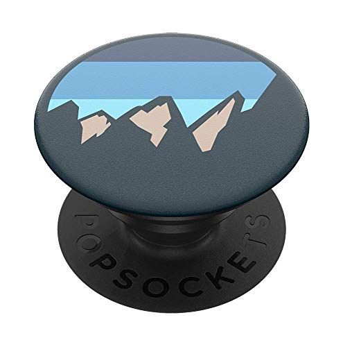 PopSockets PopGrip - Ausziehbarer Sockel und Griff für Smartphones und Tablets mit einem Austauschbarem Top - Peaks Blue von PopSockets