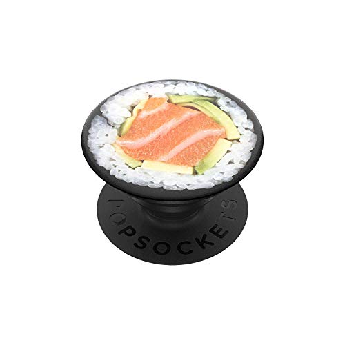 PopSockets PopGrip - Ausziehbarer Sockel und Griff für Smartphones und Tablets mit einem Austauschbarem Top - Salmon Roll von PopSockets