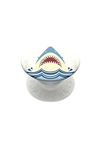 PopSockets PopGrip - Ausziehbarer Sockel und Griff für Smartphones und Tablets mit einem Austauschbarem Top - Shark Jump von PopSockets