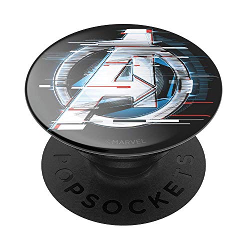 PopSockets PopGrip - Ausziehbarer Sockel und Griff für Smartphones und Tablets mit einem Austauschbarem Top - Shattered Avengers Logo Gloss von PopSockets