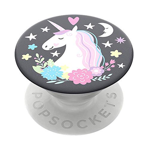 PopSockets PopGrip - Ausziehbarer Sockel und Griff für Smartphones und Tablets mit einem Austauschbarem Top - Unicorn Dreams von PopSockets