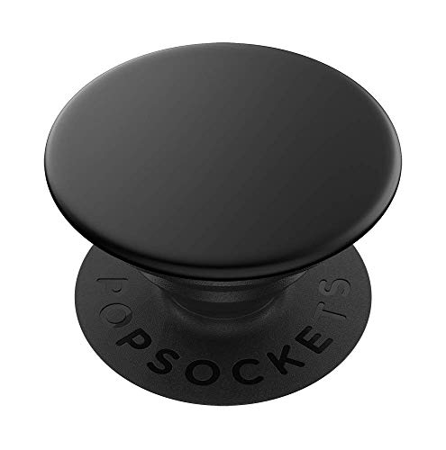 PopSockets PopGrip - Ausziehbarer Sockel und Griff mit einem Austauschbarem Top für Smartphones und Tablets - Aluminum Black von PopSockets