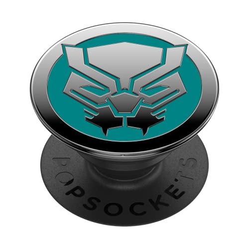 PopSockets PopGrip - Ausziehbarer Sockel und Griff mit einem Austauschbarem Top für Smartphones und Tablets - Enamel Black Panther von PopSockets