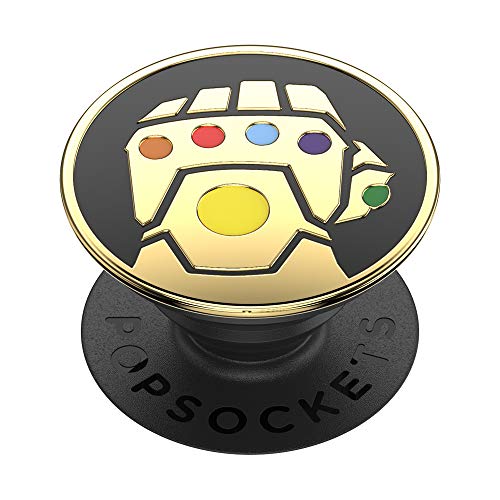 PopSockets PopGrip - Ausziehbarer Sockel und Griff mit einem Austauschbarem Top für Smartphones und Tablets - Enamel Infinity Gauntlet von PopSockets