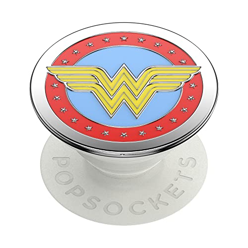 PopSockets PopGrip - Ausziehbarer Sockel und Griff mit einem Austauschbarem Top für Smartphones und Tablets - Wonder Woman Enamel von PopSockets
