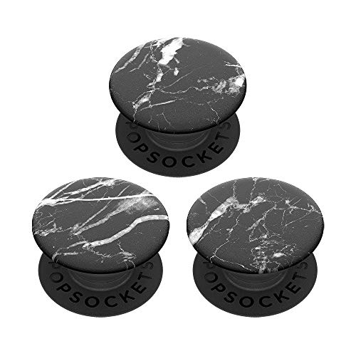 PopSockets PopMinis - Ausziehbarer Sockel und Griff für Smartphones und Tablets - Black Marble (3 Stück) von PopSockets