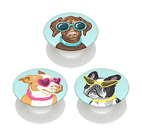 PopSockets PopMinis - Ausziehbarer Sockel und Griff für Smartphones und Tablets - Posh Pups (3 Stück) von PopSockets
