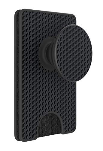 PopSockets PopWallet+ mit Integriertem Austauschbarem PopTop für Smartphones und Tablets - Black Carbon von PopSockets