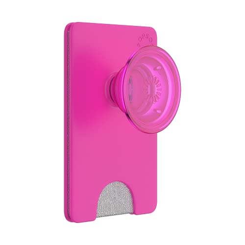 PopSockets PopWallet+ mit Integriertem Austauschbarem PopTop für Smartphones und Tablets - Magenta von PopSockets