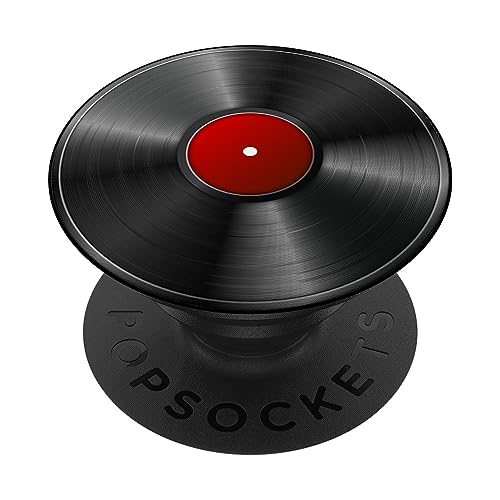 PopSockets Retro Schallplatte LP Art Design PopSockets mit austauschbarem PopGrip von PopSockets
