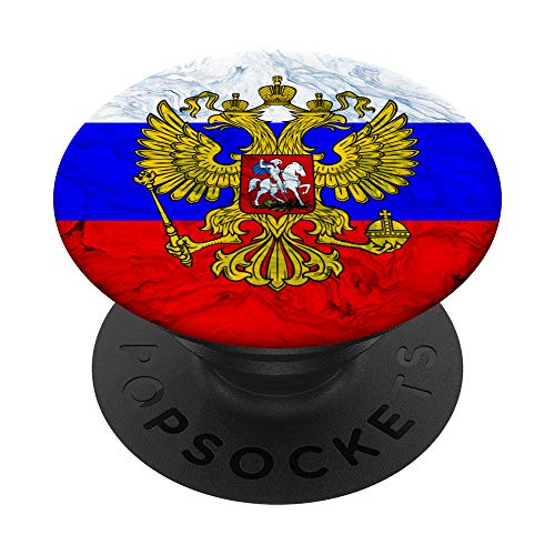PopSockets Russland stilisierte Wappen Flagge - russischer Stolz PopSockets mit austauschbarem PopGrip von PopSockets