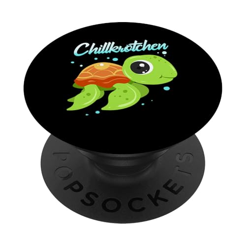 PopSockets Schildkröte Chillkröte Ozean Schildkröten Liebhaber PopSockets PopGrip: Ausziehbarer Sockel und Griff für Handys/Tablets mit Tauschbarem Top von PopSockets