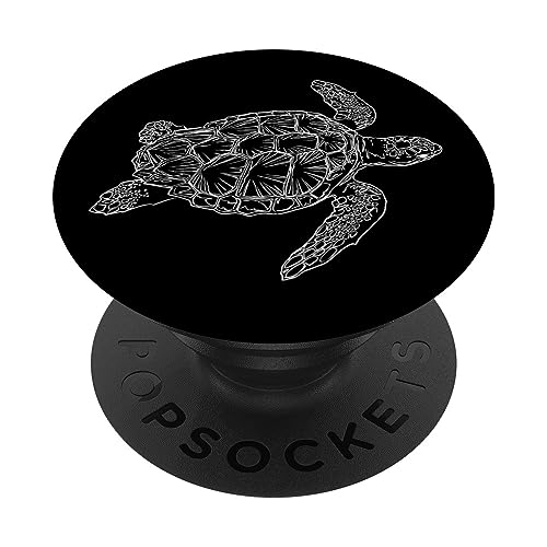 PopSockets Schildkröte Schwarz Weiß Zeichnung PopSockets mit austauschbarem PopGrip PopSockets Schildkröte Schwarz Weiß Zeichnung PopSockets mit austauschbarem PopGrip von CJ Grips