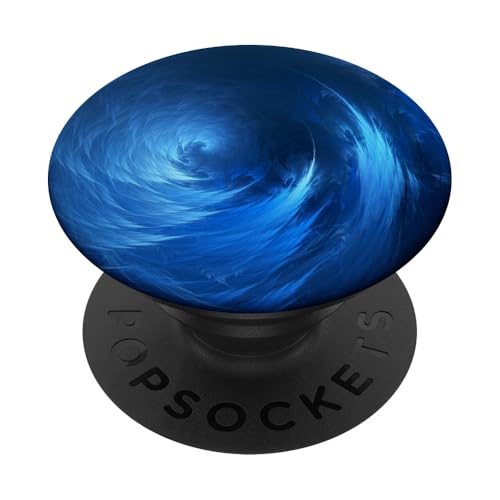 PopSockets Schwarz, Blau und Dunkelblau Fackel PopSockets PopGrip: Ausziehbarer Sockel und Griff für Handys/Tablets mit Tauschbarem Top von PopSockets