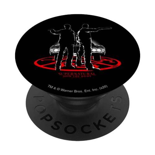 PopSockets Supernatural Silhouettes PopSockets PopGrip: Ausziehbarer Sockel und Griff für Handys/Tablets mit Tauschbarem Top von Supernatural