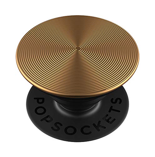 PopSockets Twist Aura Gold Stand & Grip, 388mm, 388mm, 77mm, Gold Phone Grip für die meisten Telefontypen und Hüllen von PopSockets