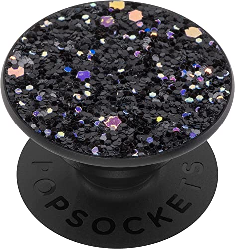 PopSockets - austauschbarer, Ausziehbarer Sockel und Griff für Smartphones und Tablets - sparkle Black von PopSockets