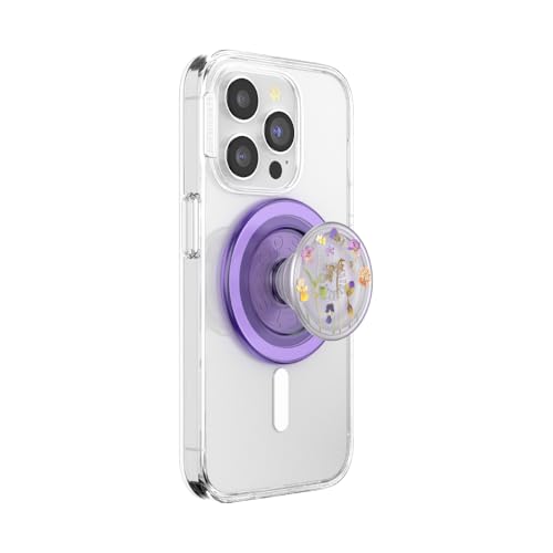 PopSockets runder Telefongriff kompatibel mit MagSafe, Adapterring im Lieferumfang enthalten, Telefonhalter, kabelloses Laden kompatibel - Purple Fields PopSockets runder Telefongriff kompatibel mit MagSafe, Adapterring im Lieferumfang enthalten, Telefonhalter, kabelloses Laden kompatibel - Purple Fields von PopSockets