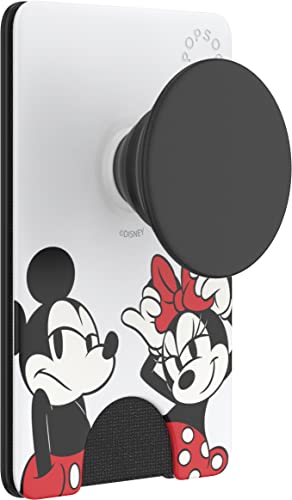 PopSockets: Handy-Geldbörse mit erweiterbarem Handygriff, Handy-Kartenhalter – Mickey & Minnie von PopSockets