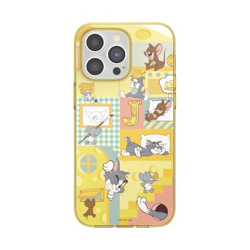 PopSockets iPhone 15 Pro Max Hülle kompatibel mit MagSafe, Handyhülle für iPhone 15 Pro Max, kabellos aufladbar, nur Hülle - Tom & Jerry Cheese Chase von PopSockets