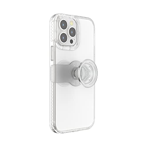 PopSockets: PopCase Hülle für iPhone 12 Pro Max mit Abnehmbarem PopGrip Slide Sockel und Griff mit Austauschbarem Top - Clear von PopSockets