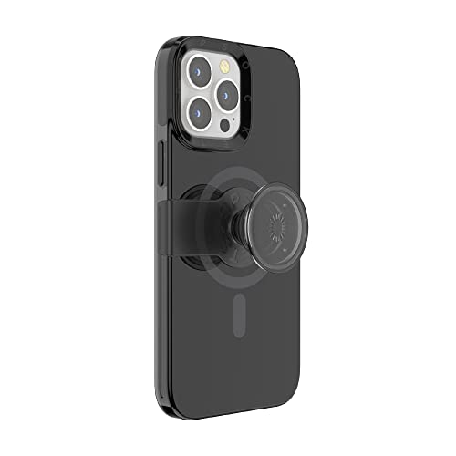 PopSockets: PopCase Kompatibel mit Magsafe - Hülle für iPhone 13 mit Abnehmbarem PopGrip Slide Sockel und Griff mit Austauschbarem Top - Black von PopSockets