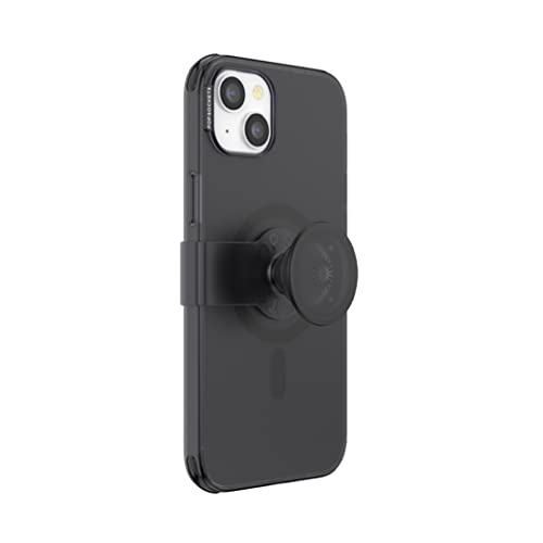 PopSockets: PopCase PlantCore für MagSafe - Hülle für iPhone 14 Plus mit Abnehmbarem PopGrip Slide Sockel und Griff mit Austauschbarem Top - Black von PopSockets