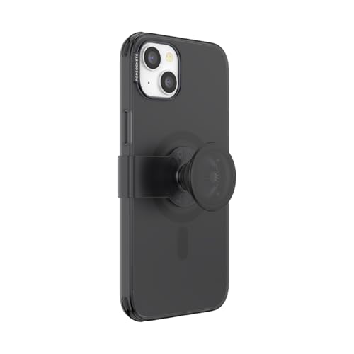 PopSockets: PopCase PlantCore für MagSafe - Hülle für iPhone 14 Plus mit Abnehmbarem PopGrip Slide Sockel und Griff mit Austauschbarem Top - Black von PopSockets