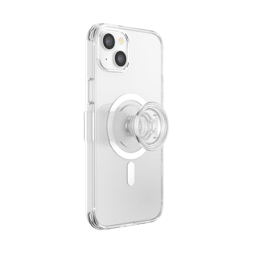 PopSockets: PopCase PlantCore für MagSafe - Hülle für iPhone 14 Plus mit Abnehmbarem PopGrip Slide Sockel und Griff mit Austauschbarem Top - Clear von PopSockets