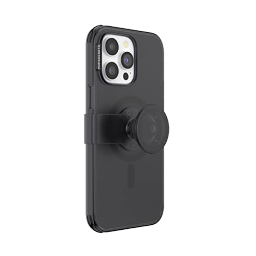 PopSockets: PopCase PlantCore für MagSafe - Hülle für iPhone 14 Pro Max mit Abnehmbarem PopGrip Slide Sockel und Griff mit Austauschbarem Top - Black von PopSockets