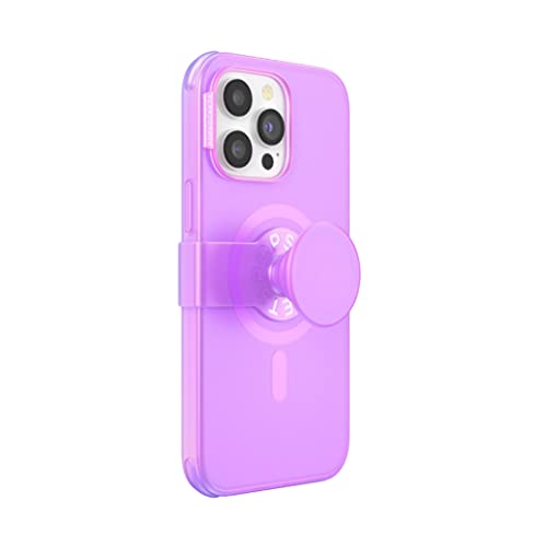 PopSockets: PopCase PlantCore für MagSafe - Hülle für iPhone 14 Pro Max mit Abnehmbarem PopGrip Slide Sockel und Griff mit Austauschbarem Top - Pink Opalescent von PopSockets