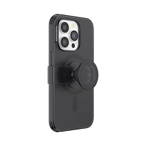 PopSockets: PopCase PlantCore für MagSafe - Hülle für iPhone 14 Pro mit Abnehmbarem PopGrip Slide Sockel und Griff mit Austauschbarem Top - Black von PopSockets