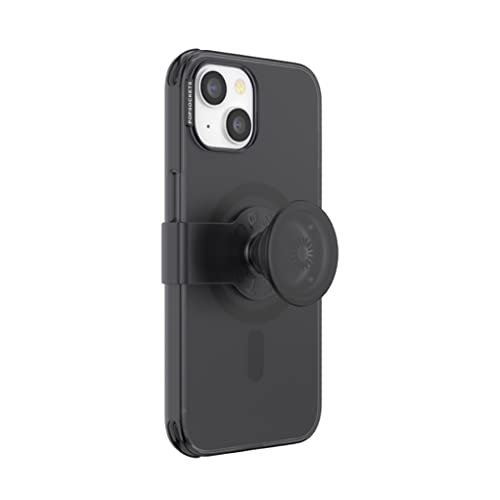 PopSockets: PopCase PlantCore für MagSafe - Hülle für iPhone 14 mit Abnehmbarem PopGrip Slide Sockel und Griff mit Austauschbarem Top - Black von PopSockets