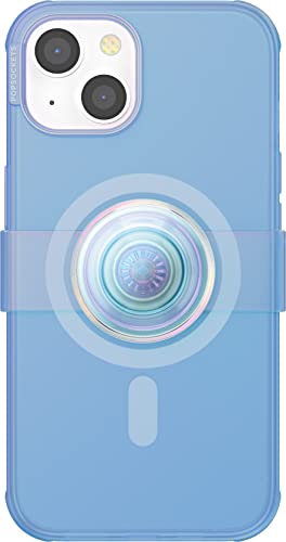 PopSockets: PopCase PlantCore für MagSafe - Hülle für iPhone 14 mit Abnehmbarem PopGrip Slide Sockel und Griff mit Austauschbarem Top - Blue Opalescent von PopSockets