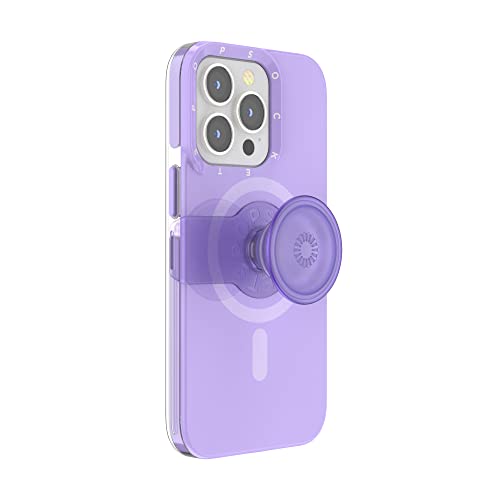 PopSockets: PopCase für MagSafe - Hülle für iPhone 13 Pro mit Abnehmbarem PopGrip Slide Sockel und Griff mit Austauschbarem Top - Violet von PopSockets