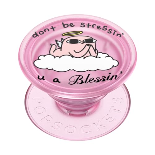 PopSockets: PopGrip - Ausziehbarer Sockel und Griff mit einem Austauschbarem Top für Smartphones und Tablets - Bean Blessin von PopSockets