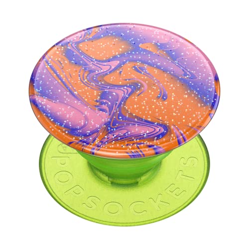PopSockets: PopGrip - Ausziehbarer Sockel und Griff mit einem Austauschbarem Top für Smartphones und Tablets - Glitter D'light von PopSockets