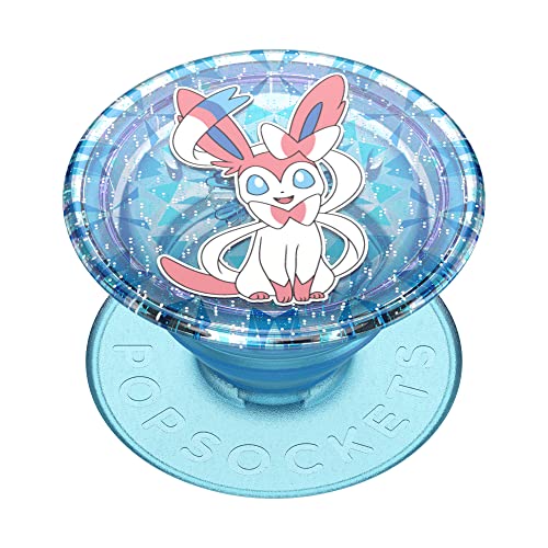 PopSockets: PopGrip - Ausziehbarer Sockel und Griff mit einem Austauschbarem Top für Smartphones und Tablets - Pokémon - Diamond Sylveon Glitter Graphic von PopSockets