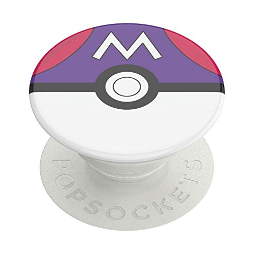 PopSockets: PopGrip - Ausziehbarer Sockel und Griff mit einem Austauschbarem Top für Smartphones und Tablets - Pokémon - Master Ball von PopSockets