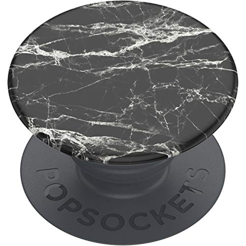 PopSockets: PopGrip Basic - Ausziehbarer Sockel und Griff für Smartphones und Tablets [Top Nicht Austauschbar] - Mod Marble Black von PopSockets