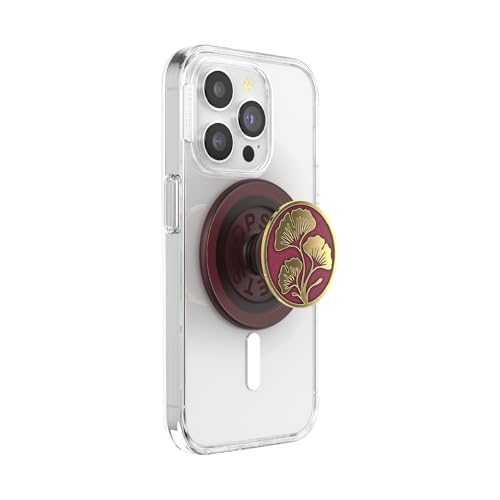 PopSockets: PopGrip Round für MagSafe - Inklusive Adapterring für MagSafe - Ausziehbarer Sockel und Griff mit einem Austauschbarem Top für Smartphones und Hüllen - Ginkgo Oxblood PopSockets: PopGrip Round für MagSafe - Inklusive Adapterring für MagSafe - Ausziehbarer Sockel und Griff mit einem Austauschbarem Top für Smartphones und Hüllen - Ginkgo Oxblood von PopSockets